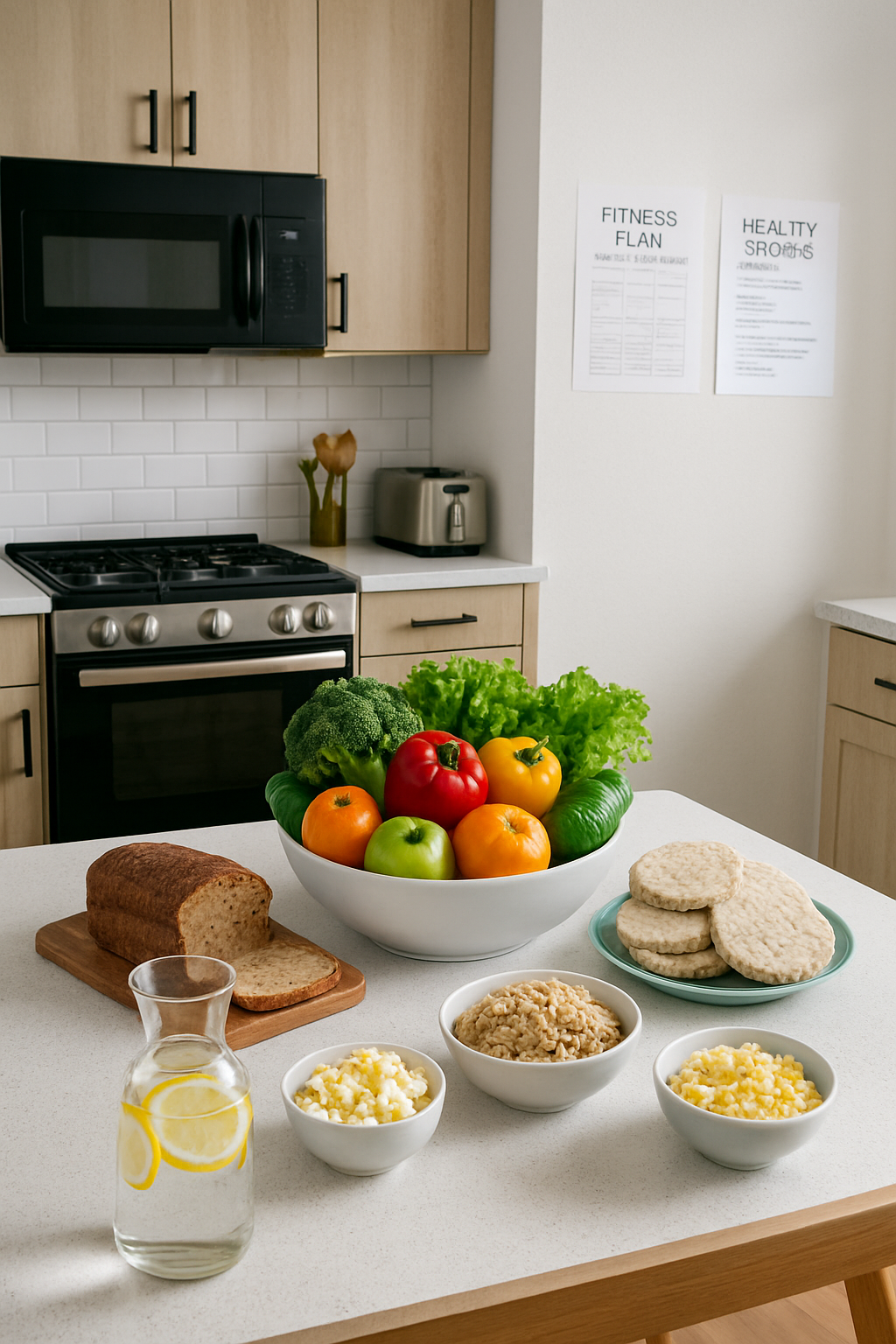 A person using the SnapEat AI app on their phone to track a healthy meal.