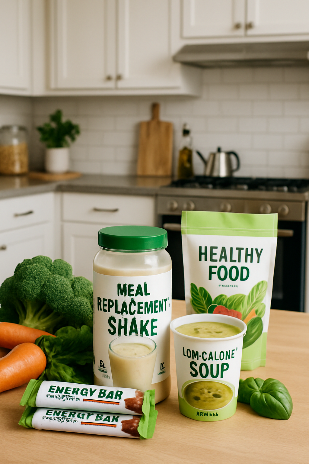 A smartphone displaying the SnapEat AI app interface with a healthy meal in the background.