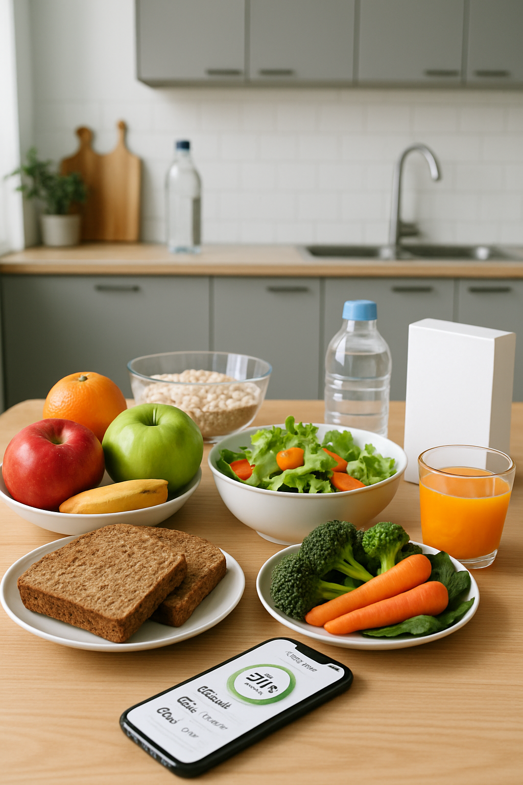 SnapEat AI app providing nutritional guidance in a stormy food landscape