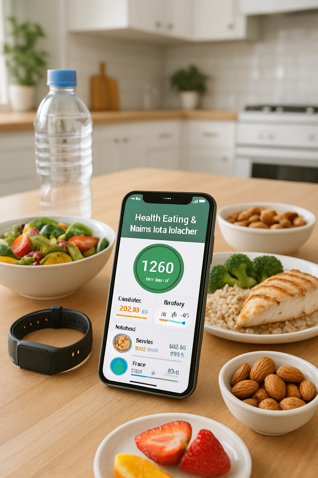 SnapEat AI mobile app showing smart calorie tracking and user nutrition dashboard