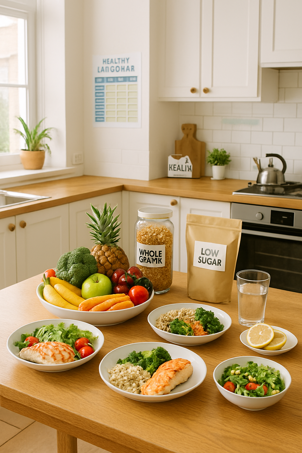 A person using the SnapEat AI app on their smartphone to scan a healthy meal.