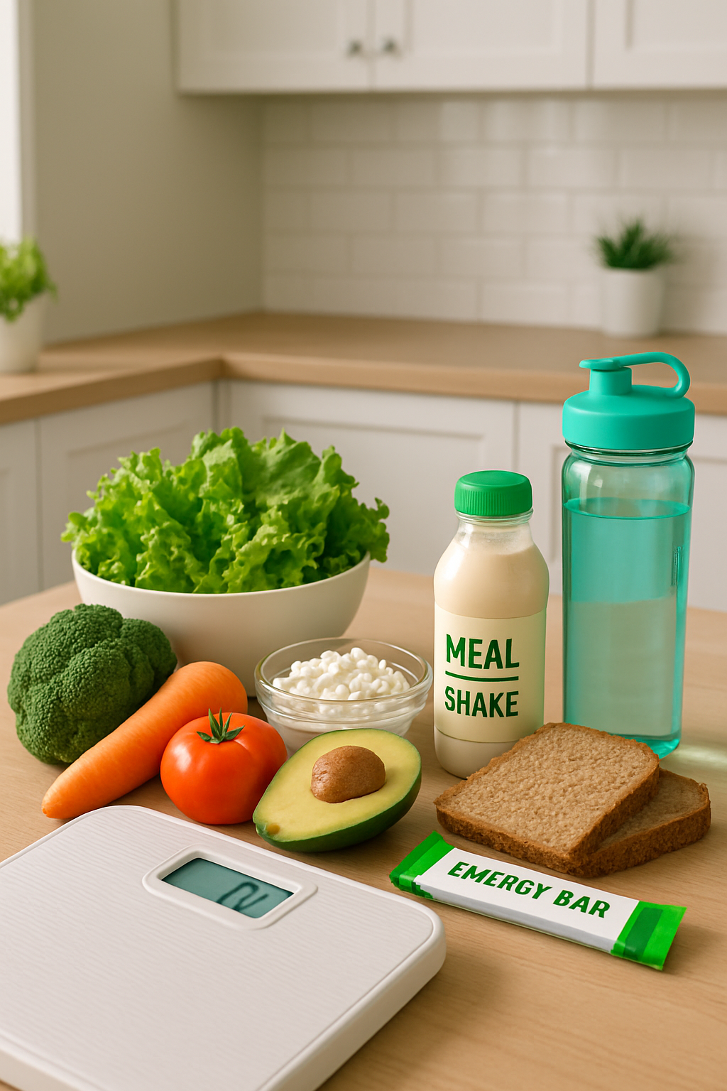 A person using the SnapEat AI app on their phone to track a healthy meal.